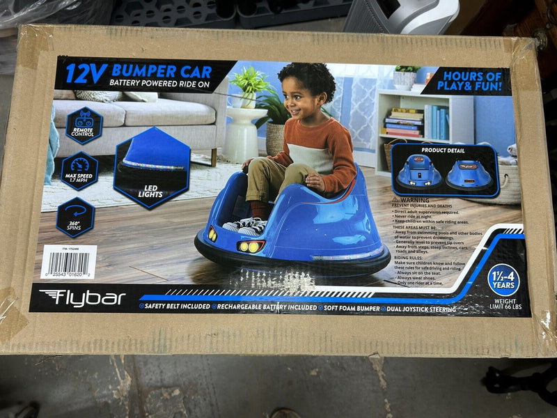 12V Battery-Powered Ride-On Bumper Car with LED Lights and Charger Included Magic Cars 0