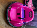 Flybar 6 Volt Pink Battery-Powered Bumper Car with LED Lights Magic Cars 1