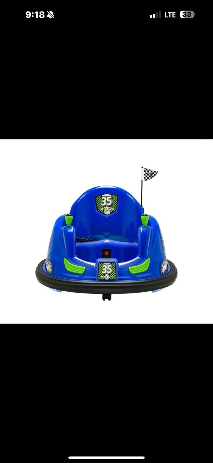 6V Battery-Powered Blue Ride-On Bumper Car with LED Lights Magic Cars 1