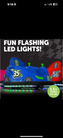 6V Battery-Powered Blue Ride-On Bumper Car with LED Lights Magic Cars 3