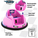 Pink Electric Bumper Car Ride-On Toy for Toddlers Aged 1.5 to 4 Years Magic Cars 1
