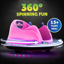 Pink Electric Bumper Car Ride-On Toy for Toddlers Aged 1.5 to 4 Years Magic Cars 2