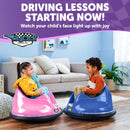 Pink Electric Bumper Car Ride-On Toy for Toddlers Aged 1.5 to 4 Years Magic Cars 3