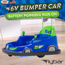 Flybar 6V Classic Bumper Car Ride-On Toy in Blue Magic Cars 2