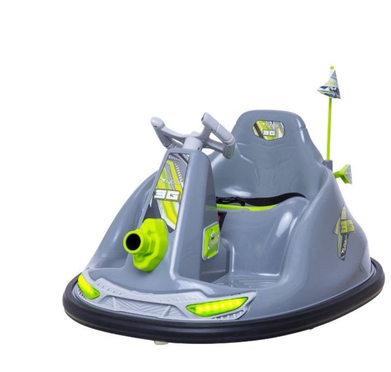 Flybar Blaster Bumper Powered Gray Ride-On Car Magic Cars 0