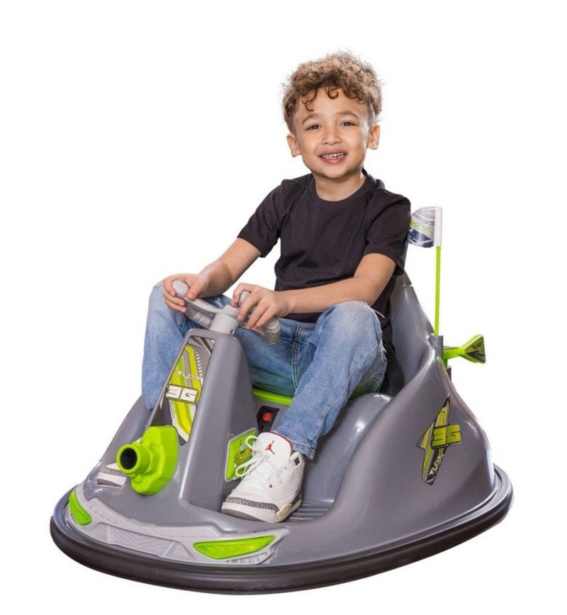 Flybar Blaster Bumper Powered Gray Ride-On Car Magic Cars 2