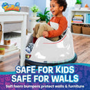 Electric 6V Red Bumper Ride-On Car with Music for Toddlers and Kids Magic Cars 4