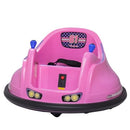 Large 6V Pink and Purple Toddler Bumper Car for Fun Park Play Magic Cars 0