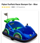 Flybar FunPark Blue Racer Bumper Car Toy Magic Cars 3