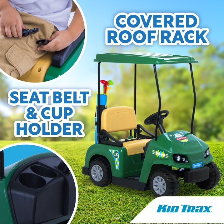 12V Battery-Powered Kids Ride-On Golf Cart Magic Cars 7