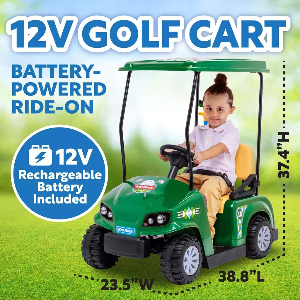 Golf Ride On Flybar 12V Battery-Powered Kids Golf Cart Ride-On