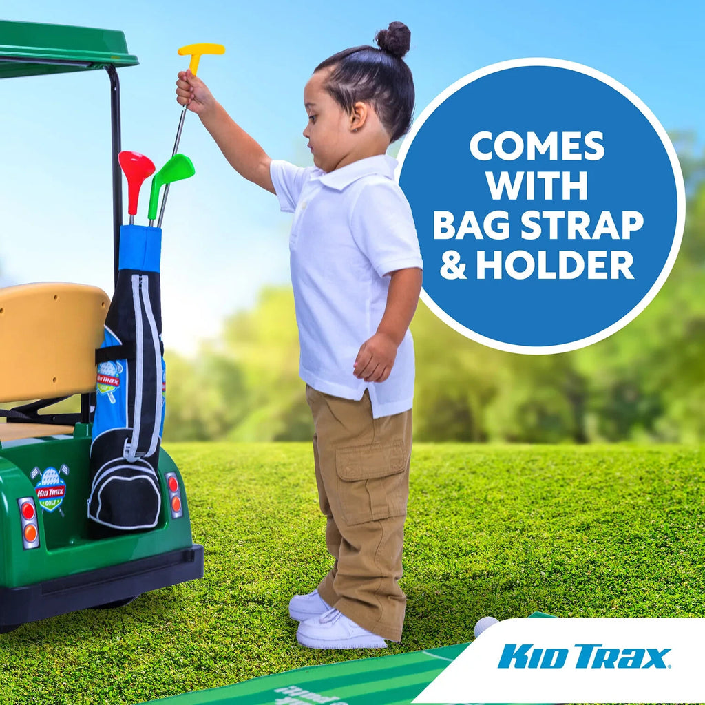 Golf Ride On Flybar Trax 12V Battery-Powered Kids Golf Cart Ride-On