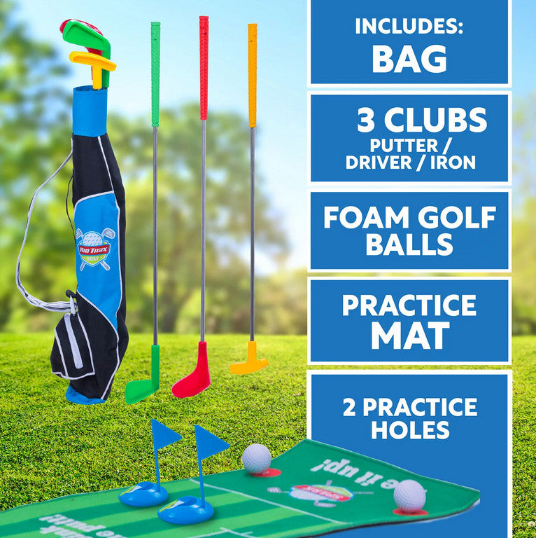 Flybar Kid Trax 12V Battery-Powered Ride-On Golf Cart Magic Cars 3