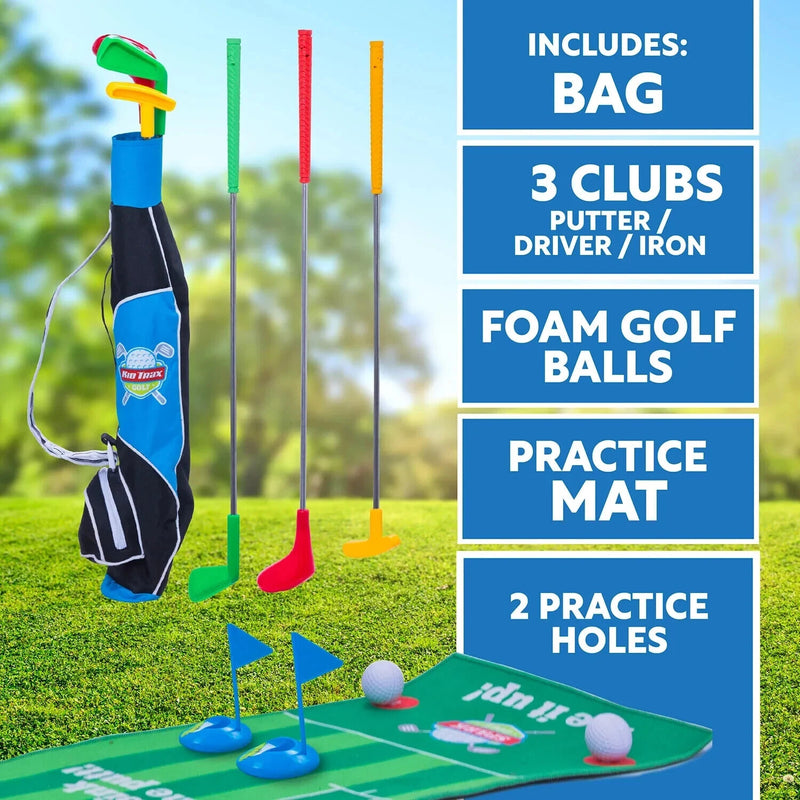 Flybar Trax 12V Battery-Powered Ride-On Golf Cart for Kids Magic Cars 3