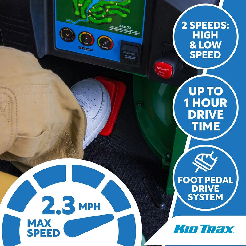 Flybar Trax 12V Battery-Powered Ride-On Golf Cart for Kids Magic Cars 7