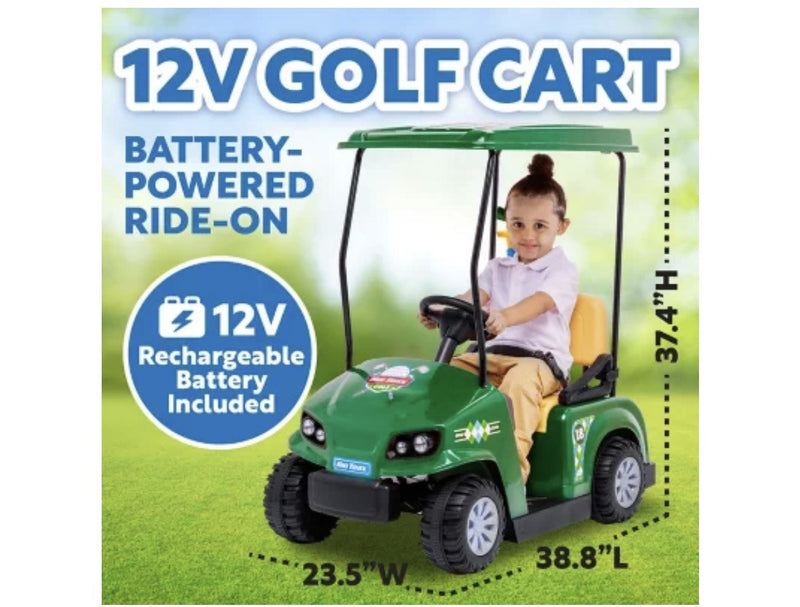 12V Battery-Powered Kids’ Ride-On Golf Cart Magic Cars 0