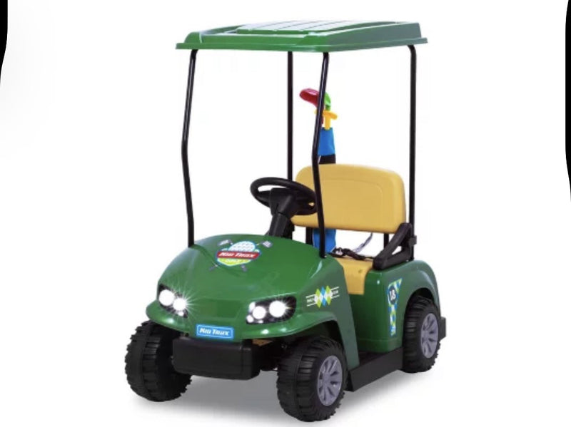 12V Battery-Powered Kids’ Ride-On Golf Cart Magic Cars 1
