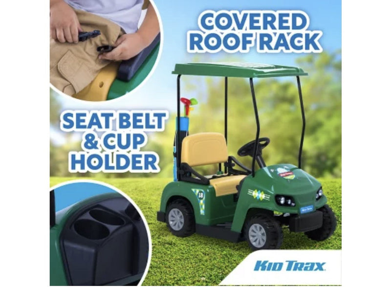 12V Battery-Powered Kids’ Ride-On Golf Cart Magic Cars 3