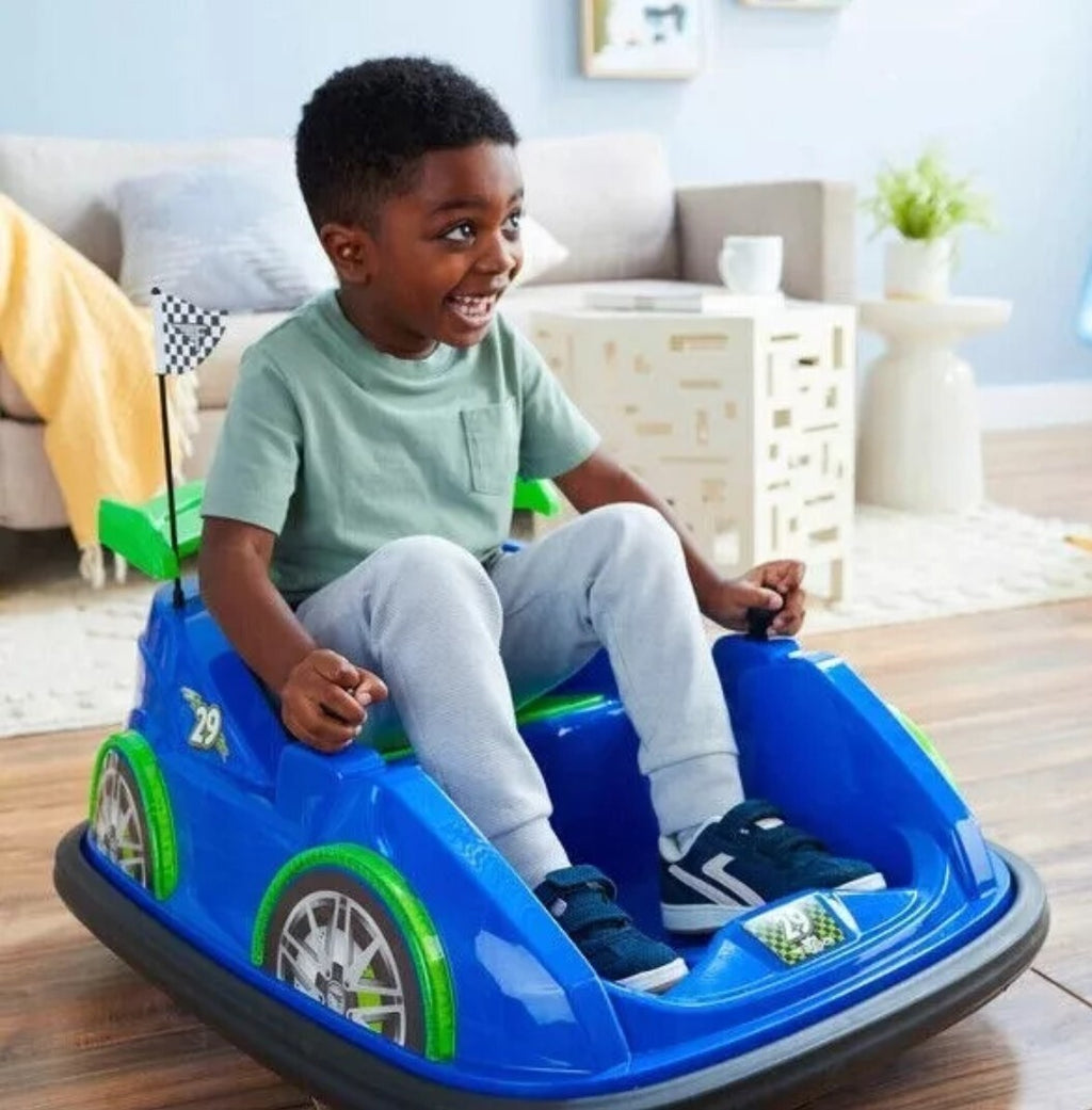 Digital Kids Racer 6V Battery-Powered Kids Racer Bumper Car