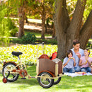 Foldable Cargo Tricycle with Reversible Seat, Front Basket & Training Wheels for Ages 6-12 Magic Cars 10