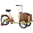 Foldable Cargo Tricycle with Reversible Seat, Front Basket & Training Wheels for Ages 6-12 Magic Cars 7