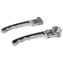 Folding Levers (Drum Type, Silver) for Honda, Yamaha, Puch