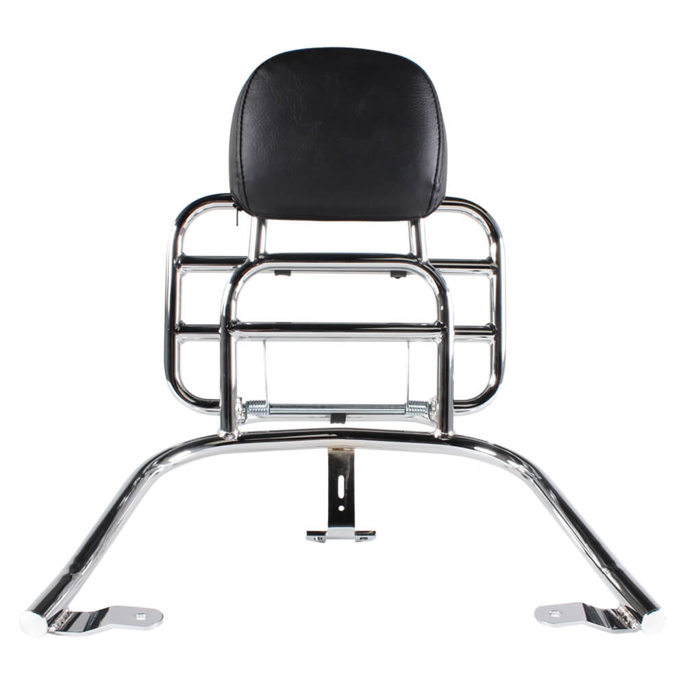 Vespa GTS/GTV Folding Rear Rack & Backrest Chrome | Magic Cars