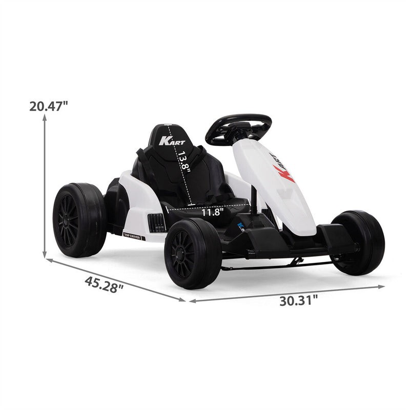 Electric Racing Go-Kart with MP3 Player for Kids Ages 4-16 Outdoor Ride-On Toy Magic Cars 2