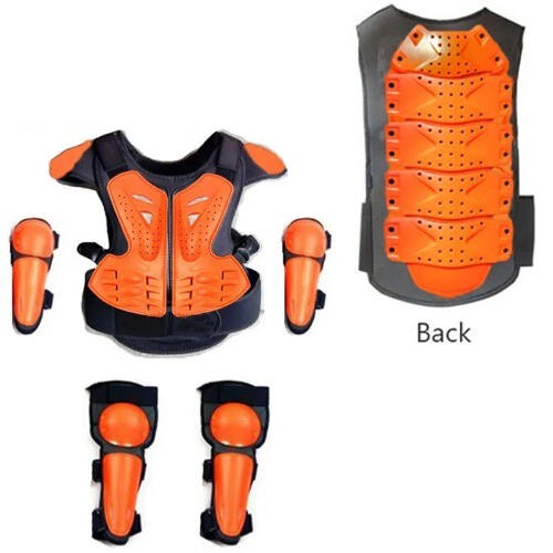 Adjustable Motorcycle Protective Waistcoat Vest for Kids (Height 0.85–1.7 m) Magic Cars 10