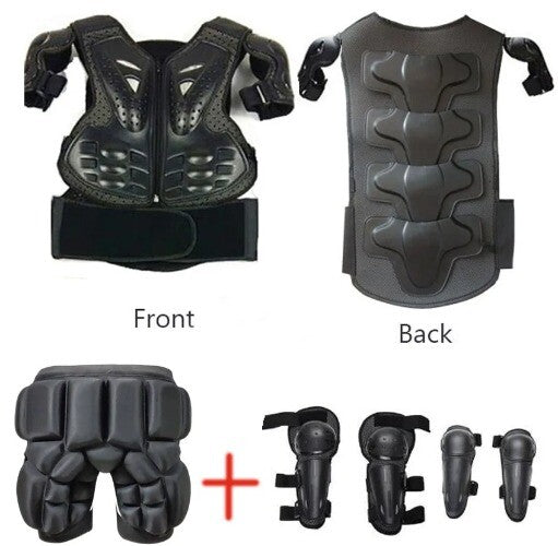Adjustable Motorcycle Protective Waistcoat Vest for Kids (Height 0.85–1.7 m) Magic Cars 11