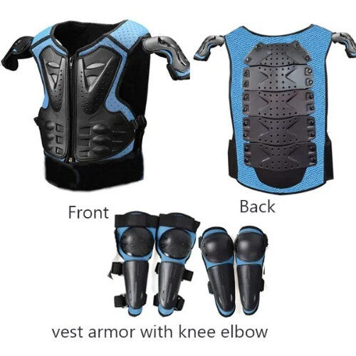 Adjustable Motorcycle Protective Waistcoat Vest for Kids (Height 0.85–1.7 m) Magic Cars 14