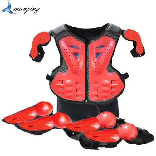 Adjustable Motorcycle Protective Waistcoat Vest for Kids (Height 0.85–1.7 m) Magic Cars 23