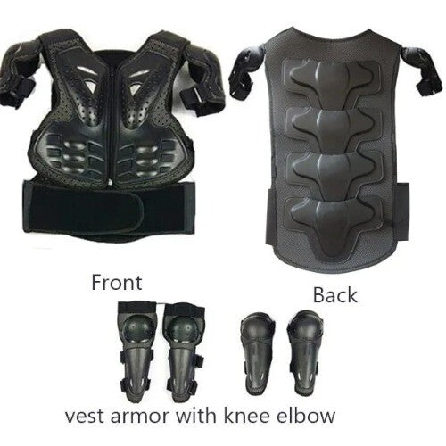 Adjustable Motorcycle Protective Waistcoat Vest for Kids (Height 0.85–1.7 m) Magic Cars 4