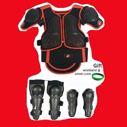 Adjustable Motorcycle Protective Waistcoat Vest for Kids (Height 0.85–1.7 m) Magic Cars 5