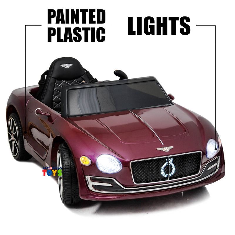 12V Licensed Bentley Ride-On Car for Kids with Remote Control, MP3, and Radio in Multiple Colors Magic Cars 24