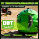 Youth DOT Certified Full Face Motorcycle Helmet for Kids Aged 4-16, Perfect for Dirt Biking & ATV Riding Magic Cars 1