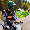 Youth DOT Certified Full Face Motorcycle Helmet for Kids Aged 4-16, Perfect for Dirt Biking & ATV Riding Magic Cars 2