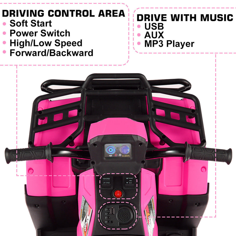 12V Electric Ride-On Kids Jeep Truck ATV with Remote Control Battery-Powered Toy Car Magic Cars 22