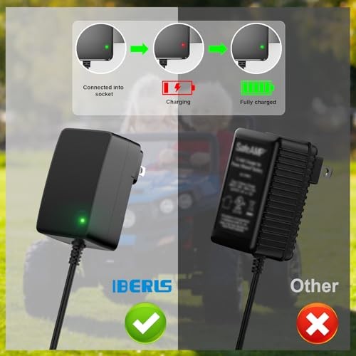 12 Volt Power Wheel Gray Battery and Charger Replacement for Power Wheels Magic Cars 1