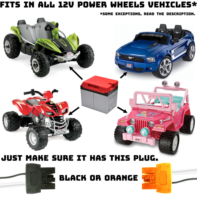 24V Power Wheels with Upgraded Turbo Speed Battery and Charger Grey Magic Cars 1