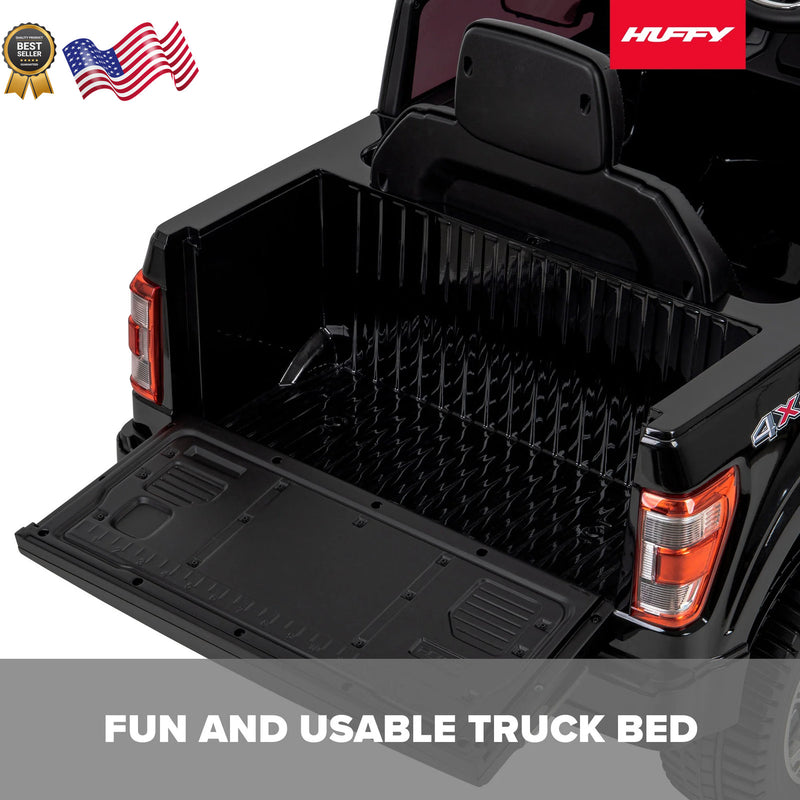 6V Battery-Powered Kids Ride-On Truck Black F-150 Platinum Model Magic Cars 3