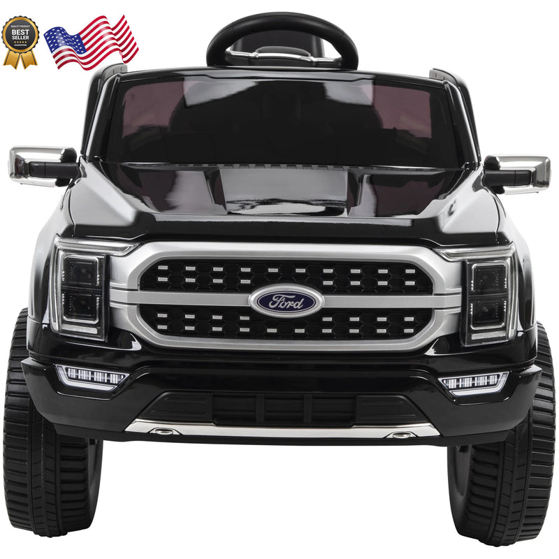 6V Battery-Powered Kids Ride-On Truck Black F-150 Platinum Model Magic Cars 6