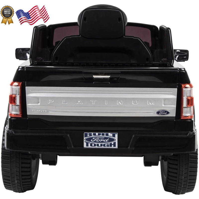 6V Battery-Powered Kids Ride-On Truck Black F-150 Platinum Model Magic Cars 8