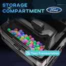 12V Licensed Ford Ranger Kids Ride-On Car with Toy Storage, Black Magic Cars 5