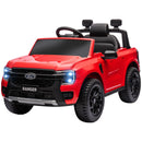 12V Licensed Ford Ranger Kids Ride-On Car with Toy Storage, Red Magic Cars 3