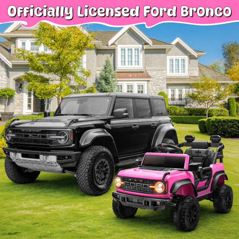 12V Ford Bronco Raptor Ride-On Truck with Remote Control Toy Car Magic Cars 1