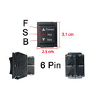 Bidirectional Switch Set, 2 Pieces, 6-24V, Universal Compatibility Magic Cars 1