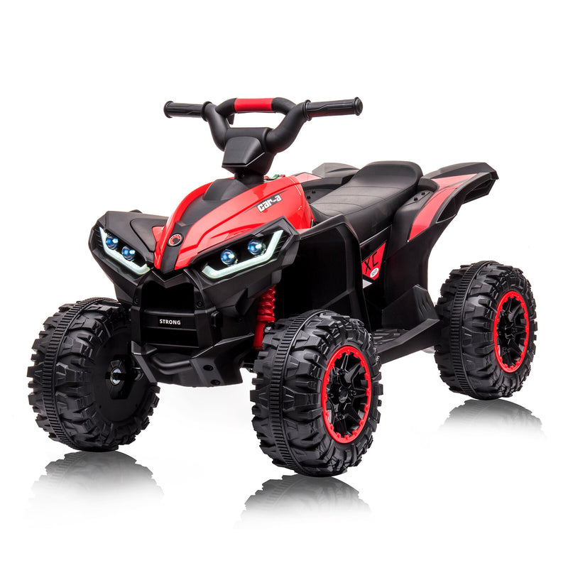 12V Electric Four-Wheeler for Kids 3-8 with LED Lights, Music, USB, and Treaded Tires Magic Cars 7