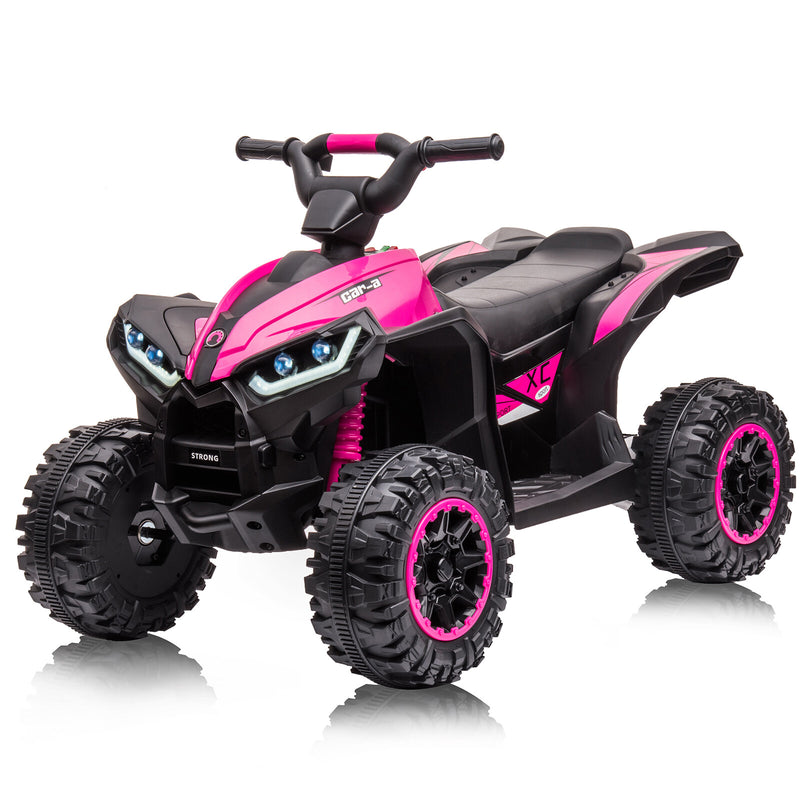 12V Electric Four-Wheeler for Kids 3-8 with LED Lights, Music, USB, and Treaded Tires Magic Cars 8