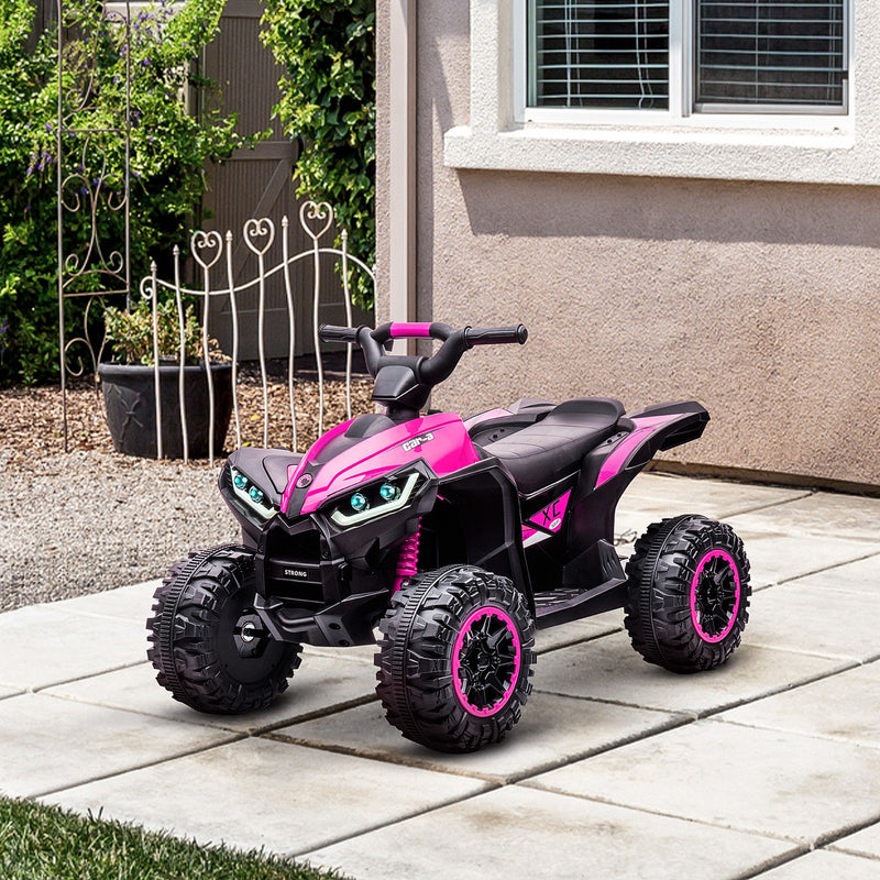 Pink Four-Wheeler Electric Ride-On Toy for Toddlers with Music Magic Cars 8